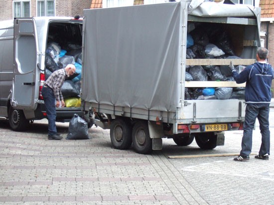 2790 Kilo kleding ingezameld door de Gereformeerde Kerk