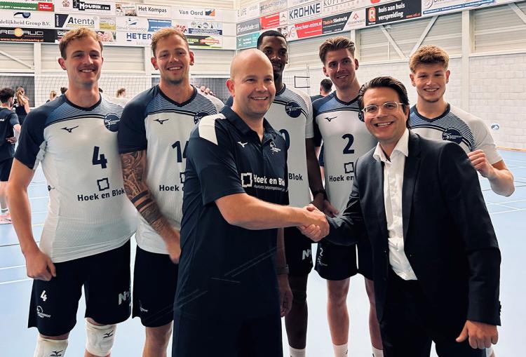Hoek en Blok nieuwe hoofdsponsor Heren 1 Sliedrecht Sport