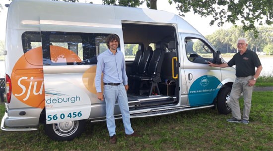 Weer de weg op met een elektrische Sjuttul-bus