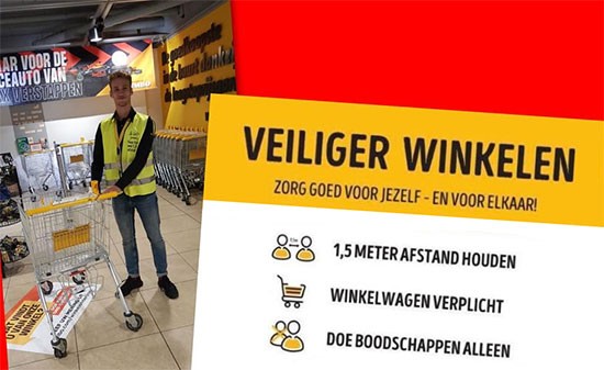 Jumbo Kerkbuurt gaat winkelwagens weer schoonmaken