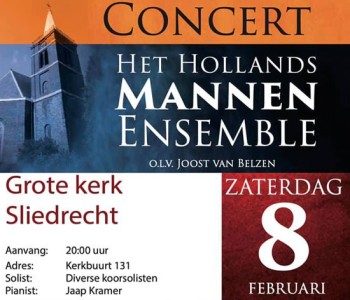 Concert  Kleinkoor Concertino en het Hollands Mannen Ensemble