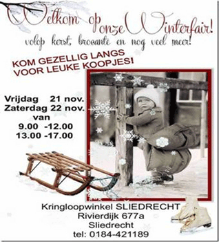 Winterfair kringloopwinkel op 21 en 22 november