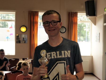 Christiaan Verheij nieuwe jeugdschaakkampioen van Sliedrecht